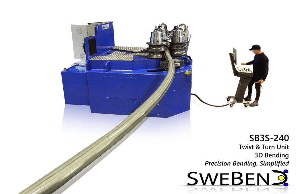 SweBend SB3S-240 roller coaster production - section bending -2